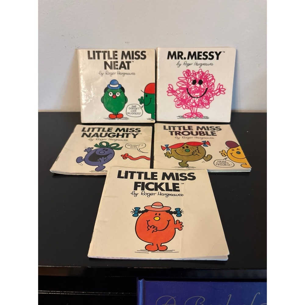 Vintage 1980s Roger Hargreaves Little Miss Mister‎ Men Book Lot